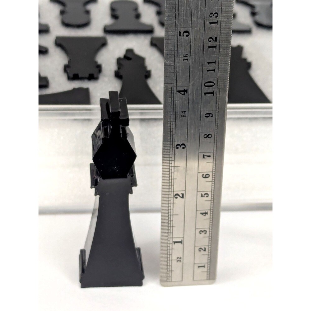 New - John N. Hansen Co. Classic Game Collection - Acrylic Chess Set - Ages 13+ - Picture 6 of 7